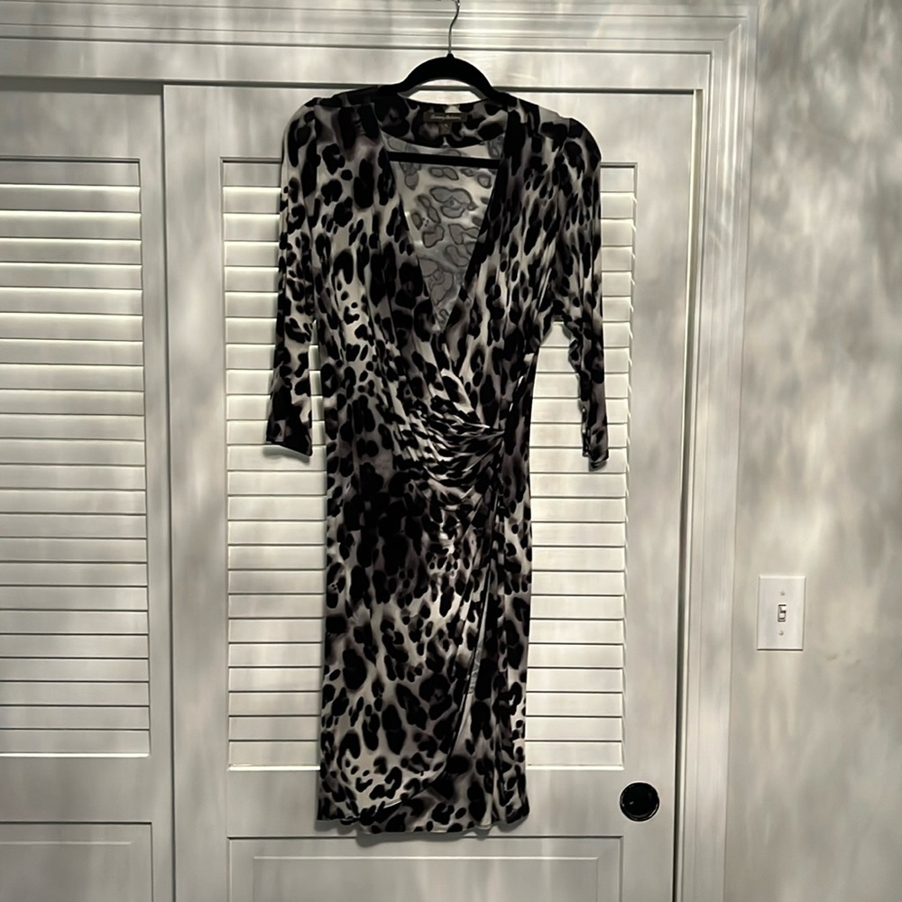 Tommy Bahama leopard wrap dress